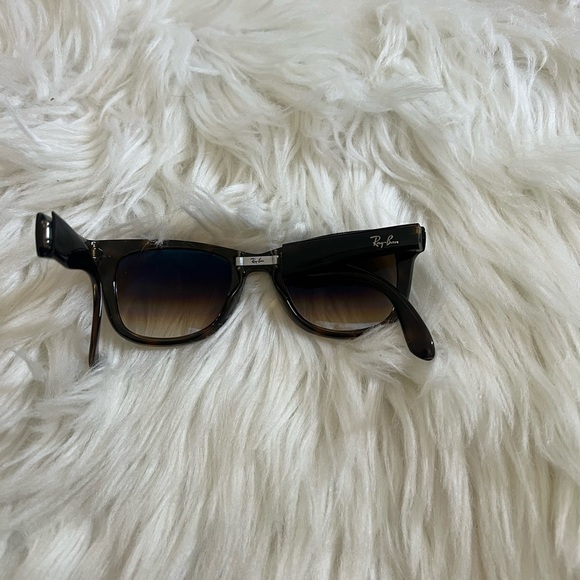 Rayban Wayfarer Folding Classic Sunglasses - Brown - Picture 4 of 10